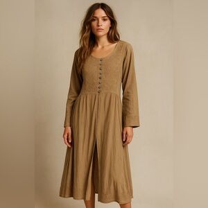 Just Cruising Vintage Rayon Maxi Duster Dress – Free Size